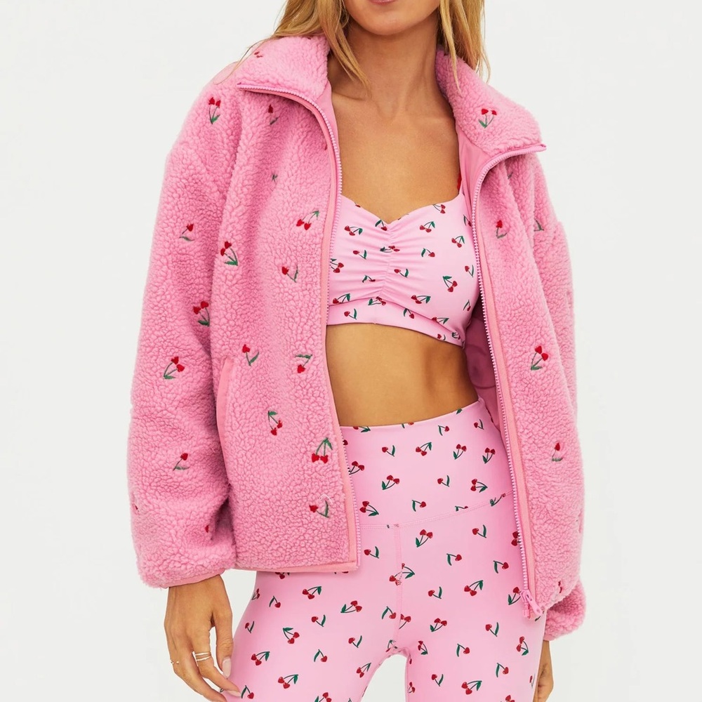 Beach Riot Mon Cheri Sherpa Teddy Jacket